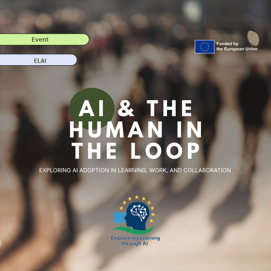 Banner for arrangementet AI & the Human in the Loop i Folkehaven